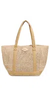 Mz Wallace Medium Crochet Tote Crochet/camel