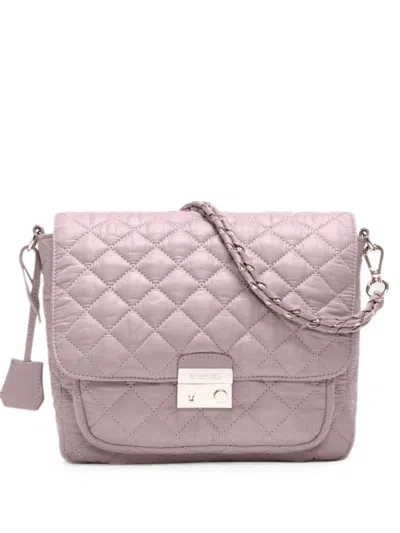 Mz Wallace Medium Crosby Diamond-quilted Crossbody Bag In Pink