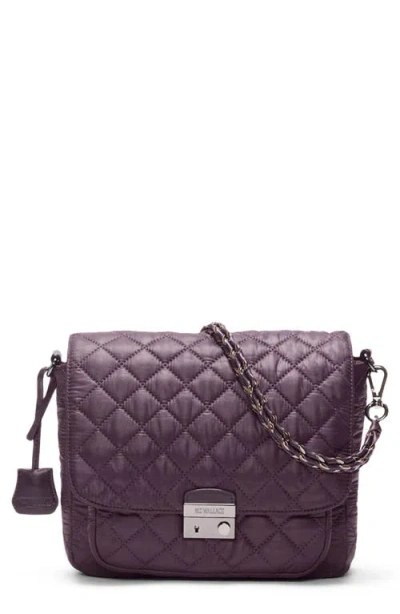 Mz Wallace Medium Crosby Lock Cross Body Bag In Purple
