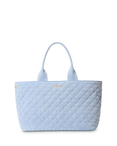 MZ WALLACE DENIM MEDIUM EAST WEST TOTE