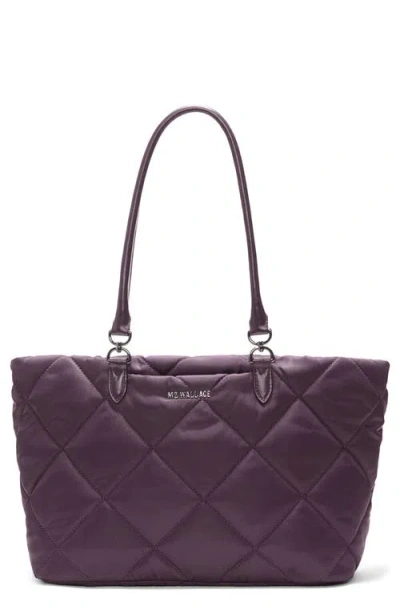 Mz Wallace Medium Madison East/west Tote In Purple