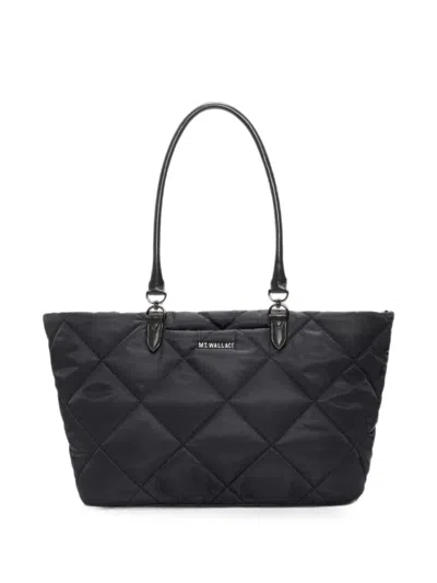 Mz Wallace Medium Madison Quilted Tote Bag In Black