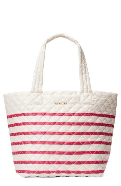 Mz Wallace Medium Metro Deluxe Diamond Quilted Nylon Tote