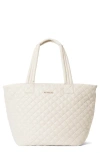 Mz Wallace Medium Metro Deluxe Tote In Sandshell