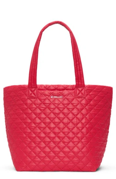 Mz Wallace Medium Metro Deluxe Tote In Red