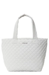Mz Wallace Medium Metro Tote Deluxe In Light Grey