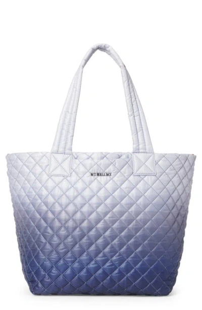 Mz Wallace Medium Metro Tote Deluxe In Summer Shale/silver