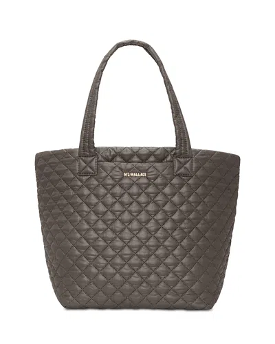 Mz Wallace Medium Metro Tote Deluxe In Gray