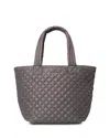 Mz Wallace Medium Metro Deluxe Tote In Magnet Gray