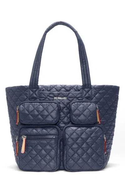 Mz Wallace Medium Metro Travel Tote In Blue