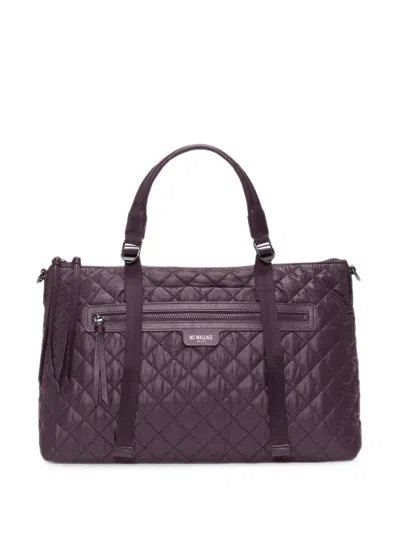 Mz Wallace Medium Raisin Park Quilted Tote Bag In Purple
