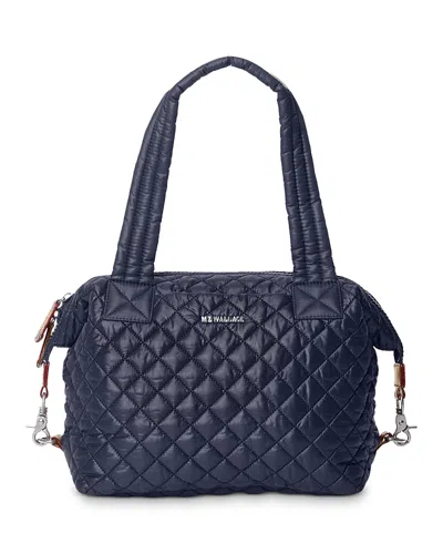 Mz Wallace Medium Sutton Deluxe Crossbody In Blue