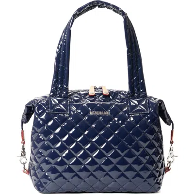 Mz Wallace Medium Sutton Deluxe Tote In Navy Lacquer