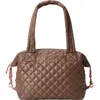Mz Wallace Medium Sutton Deluxe Tote In Walnut