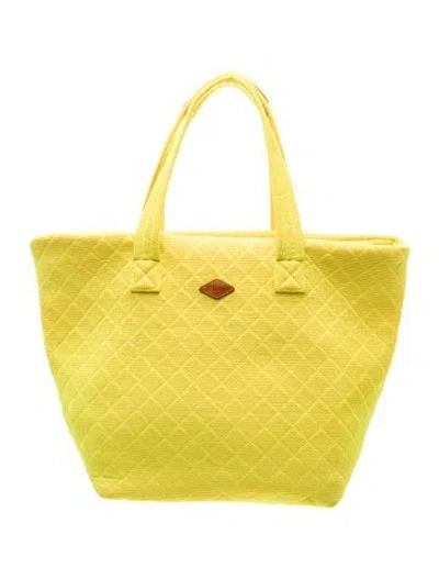 Pre-owned Mz Wallace Mesh Tote In Yellow
