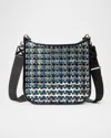 Mz Wallace Metallic Woven Box Crossbody Bag In Multi