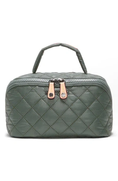 Mz Wallace Metro Accordion Cosmetic Case In Juniper