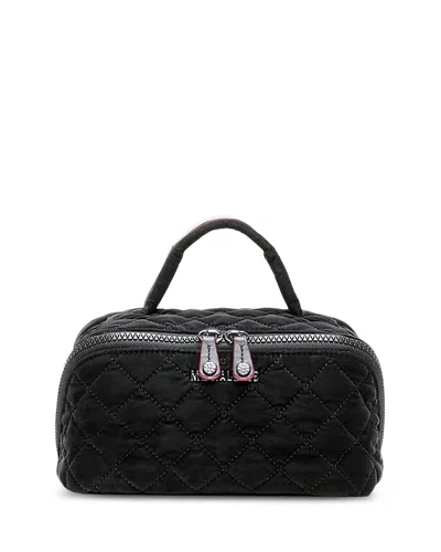 Mz Wallace Metro Accordion Quilted Cosmetic Pouch In Black