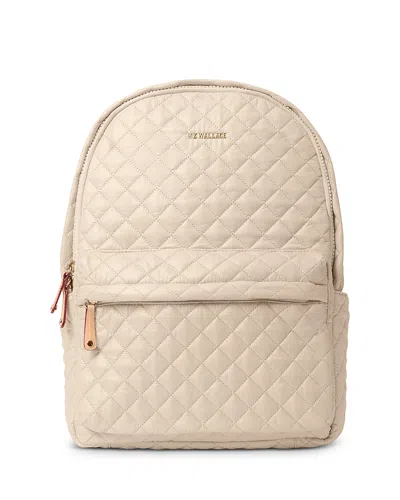 Mz Wallace Metro Ii Quilted Nylon Backpack In Buff
