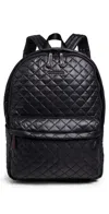 Mz Wallace Metro Backpack Deluxe Black In Black