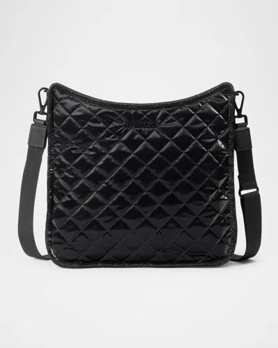 Mz Wallace Metro Box Quilted Crossbody Bag In Black