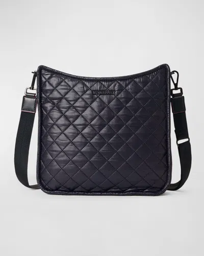Mz Wallace Metro Box Quilted Crossbody Bag In Black
