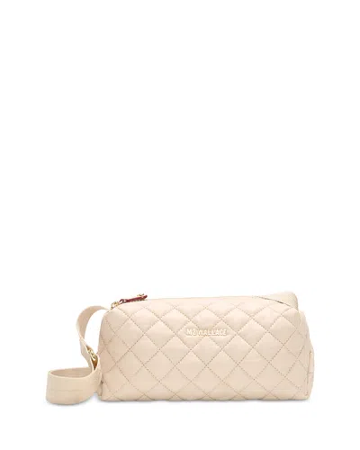 Mz Wallace Metro Boxy Small Quilted Crossbody In White