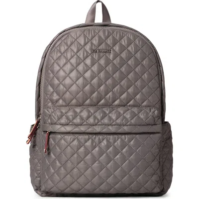 Mz Wallace Metro Deluxe Backpack In Gray