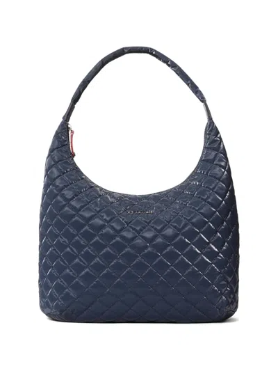 Mz Wallace Metro Large Quilted Shoulder Bag In Blue