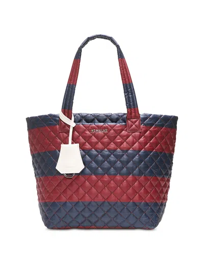 Mz Wallace Metro Medium Deluxe Quilted Tote In Blue