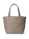 Mz Wallace Metro Medium Quilted Tote Bag In Brown