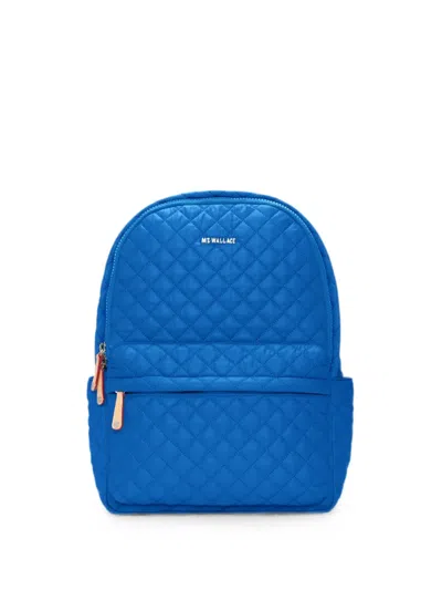 Mz Wallace Metro Quilted Backpack In Blue