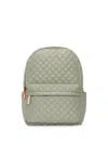 Mz Wallace Metro Quilted Backpack In Green
