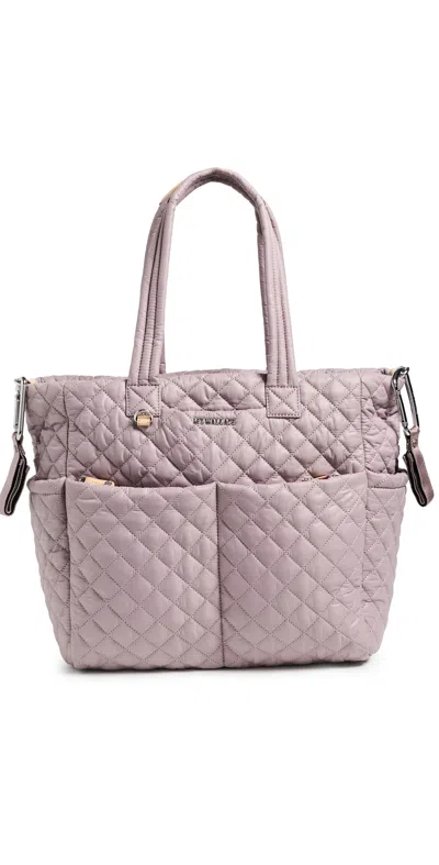 Mz Wallace Metro Quilted Diaper Tote Bag Quail In Pink