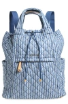 Mz Wallace Metro Quilted Nylon Convertible Backpack