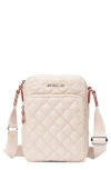 Mz Wallace Metro Quilted Nylon Crossbody Bag In Mushroom