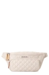 Mz Wallace Metro Quilted Nylon Sling Bag In Mushroom