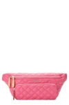 Mz Wallace Metro Quilted Nylon Sling Bag In Zinnia