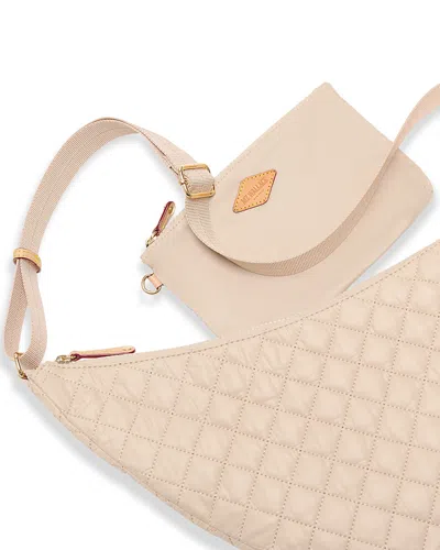 Mz Wallace Metro Quilted Smile Bag In Black