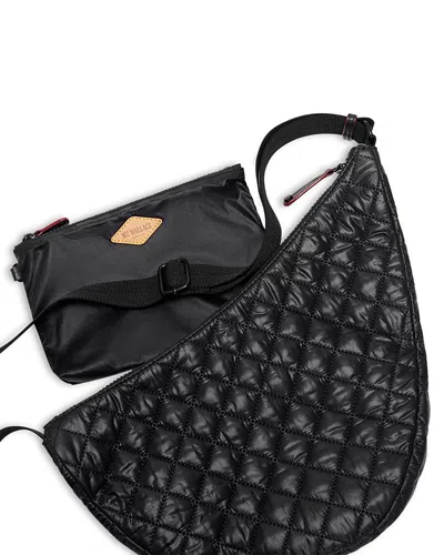 Mz Wallace Metro Quilted Smile Bag In Pink