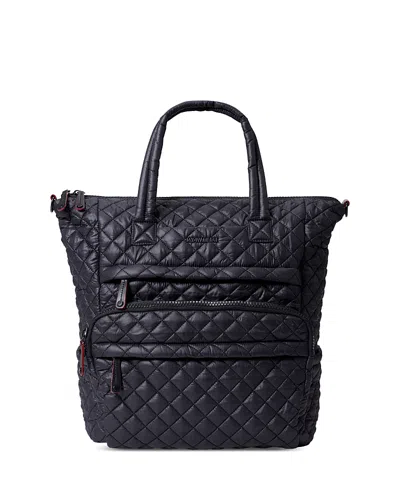 Mz Wallace Metro Quilted Utility Backpack In Black