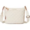 Mz Wallace Metro Scout Deluxe Quilted Nylon Crossbody Bag In Sandshell