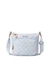 Mz Wallace Metro Scout Extra Small Crossbody In Chambray/silver
