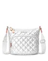 Mz Wallace Metro Scout Extra Small Crossbody In Matte Silver