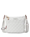 Mz Wallace Metro Scout Extra Small Crossbody In Pebble Liquid/silver