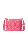 Mz Wallace Metro Scout Deluxe Quilted Nylon Crossbody Bag In Zinnia