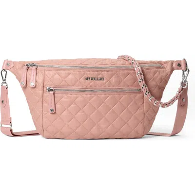 Mz Wallace Metro Sling Bag In Dusty Rose