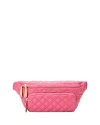 Mz Wallace Metro Quilted Nylon Sling Bag In Zinnia/gold