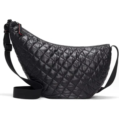 Mz Wallace Metro Smile Shoulder Bag In Black
