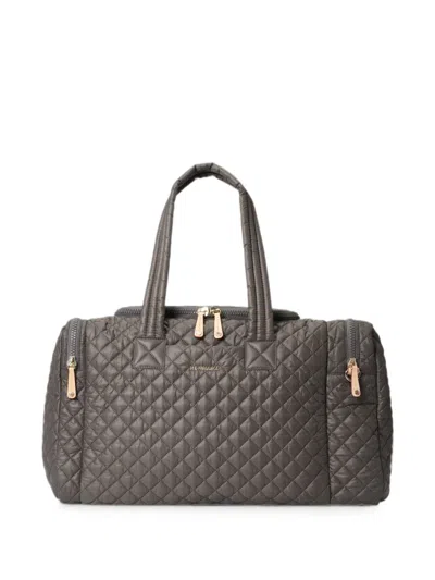 Mz Wallace Metro Team Quilted Holdall Bag In Gray